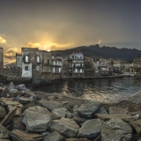 Erbalunga Cap Corse,photo de paysages panoramiques, photographe Corse,Coucher de soleil sur Erbalunga,Thierry Raynaud