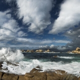 Nuages au-dessus de la presqu’île d’Isolella – Paysage Corse
