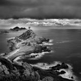 Crépuscule aux Sanguinaires ,iles sanguinaires en photo,photos artistiques en corse,décoration avec photos de mer,photographe  de paysages en noir et bvlancthierryraynaud