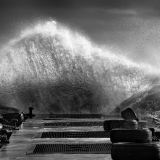 Déferlante,tempete en corse,photos de vagues,paysages maritime en noir et blanc, photographe corse,thierryraynaud