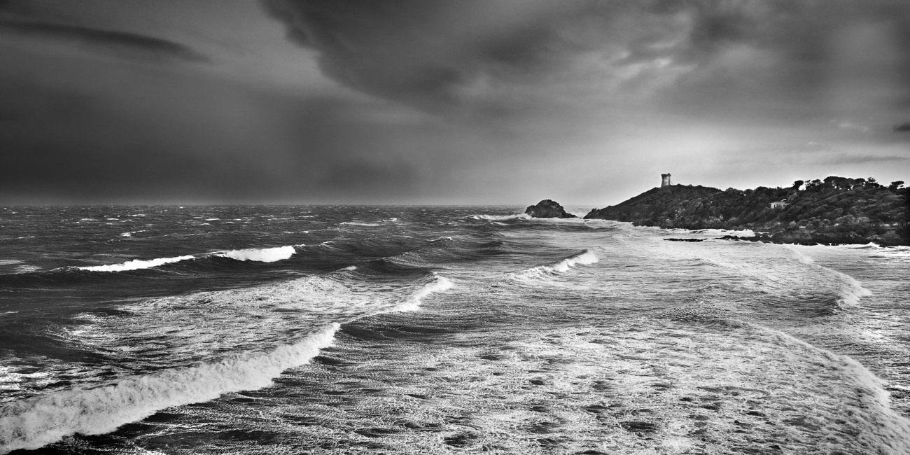 Photos Corse noir blanc de mer en Corse photo Corse posters de la mer