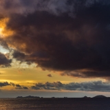 Soleil couchant sur les Îles Sanguinaires – Photographie de Corse