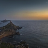 Photo Panoramique Coucher de Soleil – Îles Sanguinaires, Corse