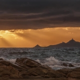Coucher de soleil sanguinaire ,photos corse,THierry Raynaud,photos panoramiques de paysages,photos Ajaccio