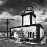 Le phare de Pertusato , photos noir et blanc de Corse, photos encadrées noir et blanc Thierry Raynaud
