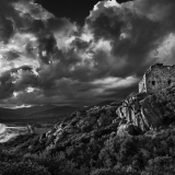 Maison fortifiée du Liamone, photos d'art en noir et blanc , tirage fine art THierry Raynaud