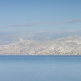 Photo panoramique corse – Ajaccio sous la neige en panorama