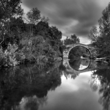 Pont Pisa Spina Cavaddu, Photos noir blanc Corse vestiges patrimoine