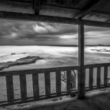 Plage du Scudp , Poster art noir blanc paysages Corse, Thierry Raynaud