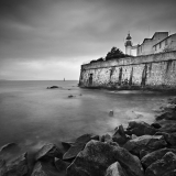 photod d'Ajaccio en noir et blanc, Le phare Ajaccien ,thierry raynaud
